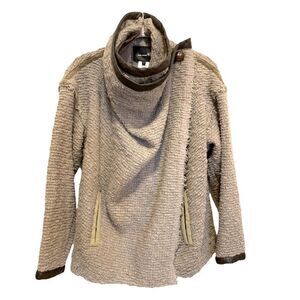 Isabel Marant Women’s wrap Sweater with button cowl neck  |Size: 1|